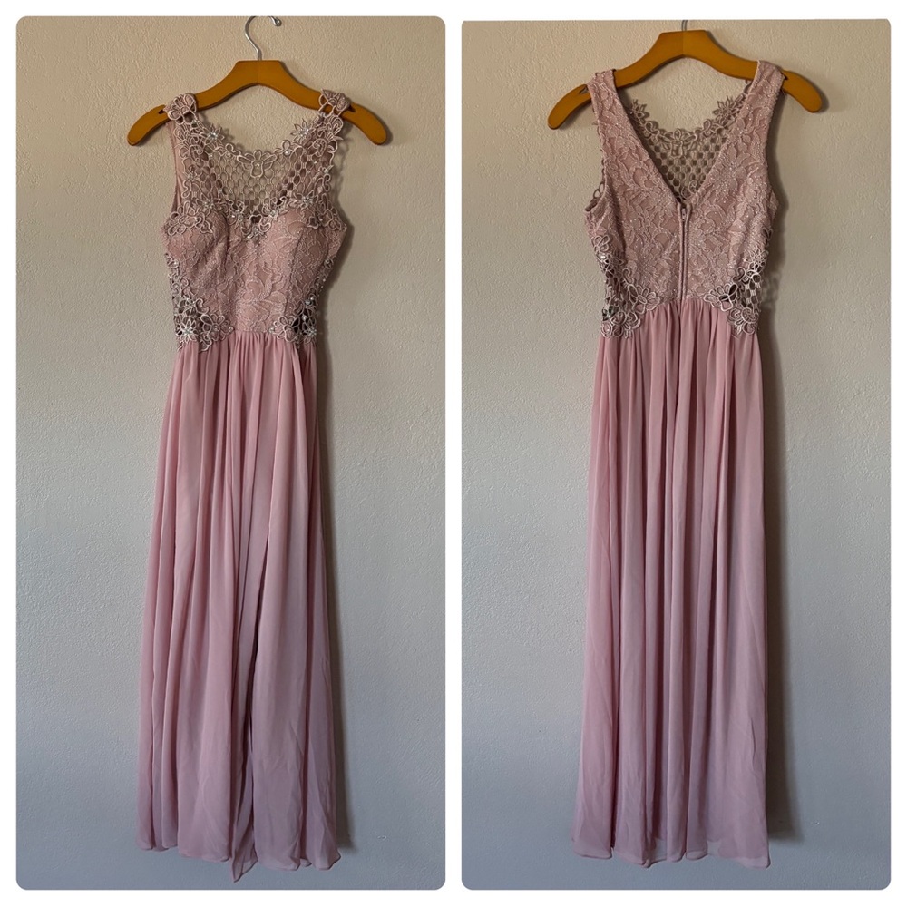 NWT City Studio Pink Rose prom dress size 0